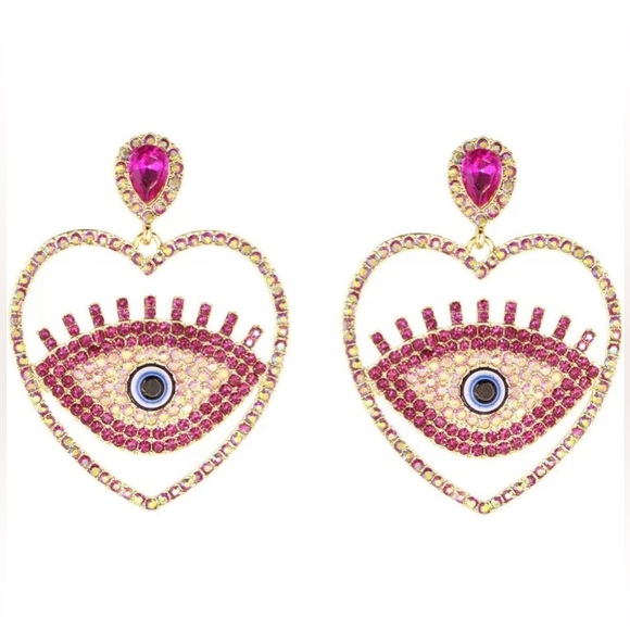 Evil Eye Earrings - Picture 5 of 8